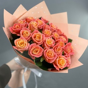 Букет из 25 роз Мисс Пигги (50 см) в Пересвете