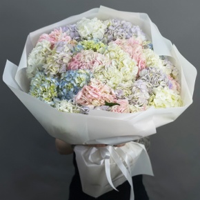 Букет из 23 гортензий микс в Пересвете
