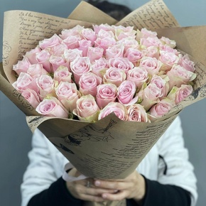 Букет из 51 пастельной розы (40 см) в Пересвете