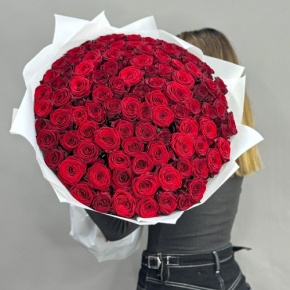 Букет 101 красная роза (60 см) в Пересвете