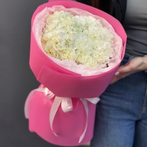 Букет "Гламур" из гортензии и диантусов в Пересвете