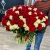 Букет 151 роза красный и белый микс (60 см) в Пересвете