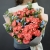Букет "Фортуна" из коралловых роз и оксипеталума в Пересвете