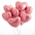 Сердце розовое фольгированный шар с гелием (45 см) в Пересвете