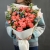 Букет "Фортуна" из коралловых роз и оксипеталума в Пересвете