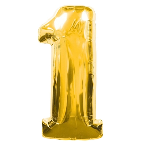Шар гелиевый цифра 1 (40х102 см) в Пересвете