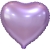 Сердце сиреневое фольгированный шар с гелием (45 см) в Пересвете