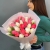 Букет из 25 кораллово-белых тюльпанов в Пересвете