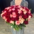 Букет 151 роза красный микс (50 см) в Пересвете