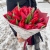 Букет 27 красных тюльпанов в Пересвете